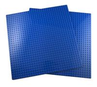 APOSTROPHE Games Building Block Base Plates Compatible with All Major Brands 25.6 cm 25.6 cm Blue Baseplates (2x Blue)