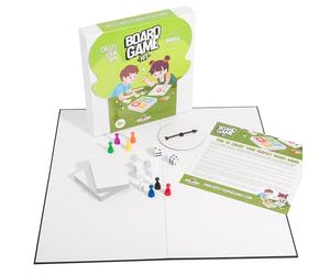 APOSTROPHE Games Create Your Own Board Game (Blank Game Board, Box & Accessories) with Game Pieces, Blank Cards, Spinner & Dice. DIY Custom Board Game