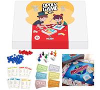 APOSTROPHE Games Create Your Own Opoly Board Game - Blank Game Board with Accessories, Blank Cards, Property Cards - 2+ Players, Ages 10+