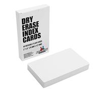 Apostrophe Games Dry Erase Index Cards 5 x 3 - 45pcs Reusable Dry Erase Record Cards for School, Work, Housework, to Do Lists - Environmentally Friendly Flashcards