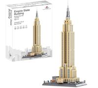 APOSTROPHE Games Empire State Building Block Set (1,993 Pieces) New York's Empire State Building Famous Landmark Series - Architecture Model for Kids and Adults