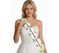 Aposwow Main Squeeze Bridal Shower Decorations - She Found Her Main Squeeze Bridal Shower Sash, Yellow Lemon Bachelorette Party Sash Decor for Capri Lemon Bride Engagement