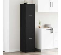 vidaXL Apothecary Cabinet Black oak 40 x 41 x 174.5 cm Engineered wood