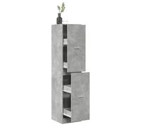 Apothecary Cabinet Concrete Grey Engineered Wood 40x41x174.5 cm Sliding w/ Door
