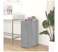 Apothecary Cabinet Grey Sonoma 20x45.5x60cm Engineered Wood 3 Drawers Modern Fit