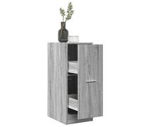 Apothecary Cabinet Grey Sonoma 30x41x77.5cm Engineered Wood 2 Drawers Nightstand