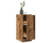 Apothecary Cabinet Old Wood 30x41x77.5cm Engineered Wood 2 Drawers Modern Slims [EEK: Yes]