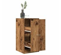 Apothecary Cabinet Old Wood 40x41x77.5cm Engineered Wood Modern Pro 2 Drawers [EEK: Yes]