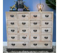 Apothecary Cabinet - Rustic Fir Wood - Multi Drawer
