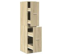 vidaXL Apothecary Cabinet Sonoma Oak 30x41x144.5 cm Engineered Wood