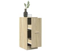 Apothecary Cabinet Sonoma Oak 30x41x77.5cm Engineered Wood 2-Drawer Storage Home
