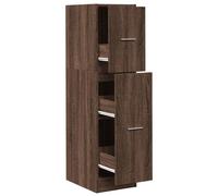 vidaXL Apothecary Cabinet Brown Oak 30x41x118 cm Engineered Wood