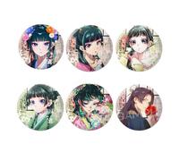 Apothecary Diary Badges 6pcs set Cute Maomao & Jinshi Figure Brooch Pin Backpack Decor Accessories Apothecary Diary Fans Collection