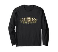 Apothecary Herbalist Pharmacist Moon Phase Long Sleeve T-Shirt