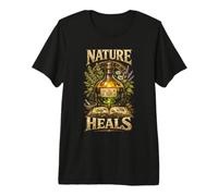 Apothecary Herbalist Pharmacist Nature Heals Premium T-Shirt