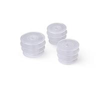 Apothecary Products Oral Syringe Adapter Plugs | Compatible with 3, 4, 6, 8 oz Oval | 24 mm | Pack of 50