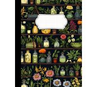 Apothecary Themed Classic Notebook Exercise Composition Book Jotter 8.5 x 11 inch: Stand Out With Trendy College Supplies