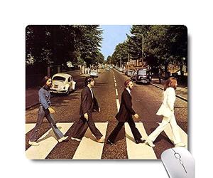 Apottwal Gaming Mouse Pad - Non-Slip Rubber Base, Wireless Mouse Compatible, Beatles Forever Live a Wonderful Life Desk Decor
