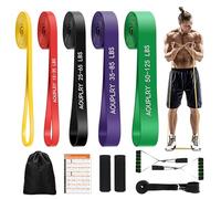 Apoulry Resistance Bands,Five training Resistance Bands Set, Exercise Band with Door Anchor,Handles, Protective Covers and Bag for Home,Gym Shaping,Fat Loss, Muscle Gain,Rehabilitation Training