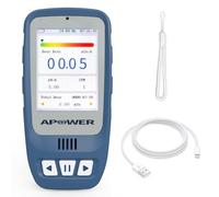 APOWER Geiger Nuclear Radiation Detector, Portable Handheld Beta Gamma Dosimeter X-Ray Detection, Radiation Monitor with LCD Display, Radioactive Device for Home Use