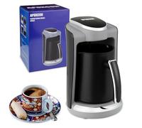 APOXCON Automatic Turkish Coffee Maker 1-4 Cups, Electric Turkish Coffee Machine 250mL with Stainless Steel Heat Plate & Prevents Boiling Dry Function