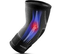 APOYO Elbow Brace for Tendonitis Tennis Elbow Support Compression Sleeve for Arthritis Workout, Reduce Joint Pain During Fitness Activities (Large)
