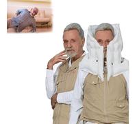 APP Anti-Fall Airbag Vest, Elderly Protective Vest with Positioning/Ask for Help/Sports Records Function, 0.08S Airbag Pops Up,320°All-Inclusive Protection,for Man, Woman,Khakiformale-3XL