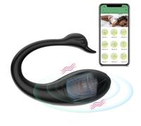 APP Control Wearable Vibrator for Women, Long Distance G spot Vibrator Bluetooth Couples Sex Toys, Clitoral Anal Stimulation Mini Vibrators with 9 Powerful Vibration Modes Female Sex Toy (Black)
