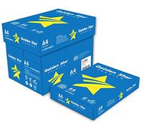 APP Golden Star A4 75 g Printing Paper, Pack of 5 Reams (2500 Sheets), Ideal for All Printers and Copiers at Office and Home - White