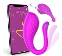 APP & Remote Control Vibrating Panties Wearable Vibrator, Smartphones Dual Motors Adult Sex Toys for Women Couples Pleasure with Vibrating Ball 9 Stimulations, Couples Sex Products Games (Purple)