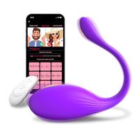 APP Remote Control Vibrator Sex Toys, Wearable Panty Mini G Spot Bullet Egg Vibrators with 10 Vibration Modes, Dildo Clitoral Vagina Anal Stimulator, Adult Sex Toy for Women or Couples (Purple)