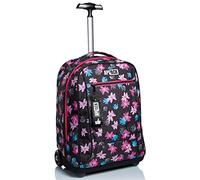 Appack Big Trolley, Yuzer, Black, 2in 1 Shoulder Straps for Backpack, School and Travel Use