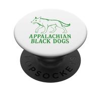 Appalachian Black Dogs Fiery-Eyed Death Omen Mountain PopSockets Adhesive PopGrip