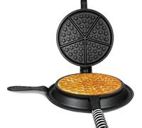 APPALACHIAN CAST IRON Great American Waffle Iron Pre-Seasoned, PFOA/PTFE Free, Made In USA | Vintage Inspired, 7 inch Stovetop Waffle Iron With Patriotic Design | Perfect holiday gift