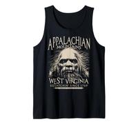 Appalachian Mountains WV Bigfoot 1769 Sasquatch Ivory Art Tank Top