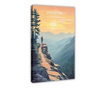 Appalachian North America Poster Canvas Poster Bedroom Decor Landscape Office Room Decor Gift 24x36inch(60x90cm)