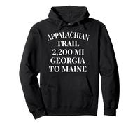 Appalachian Trail 2200 Miles Georgia to Maine Minimal Hiking Pullover Hoodie