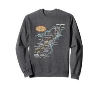Appalachian Trail Hiking Map T-shirt Sweatshirt