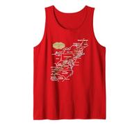 Appalachian Trail Hiking Map T-Shirt Tank Top