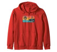 Appalachian Trail Retro McAfee's Knob Hiking Zip Hoodie
