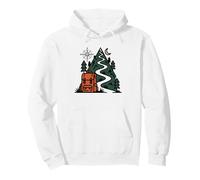 Appalachian Trail Section Hiker Vintage Map Badge Graphic Pullover Hoodie