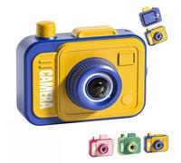 Appareil Photo Pistolet à Eau Rigolo, Jouet de Farce avec Double Interrupteur et Jet Bidirectionnel Avant Arrière, Pistolet à Eau Original pour Fêtes Été Extérieur Cadeau Enfant et Adulte (Blue)
