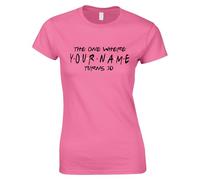 Apparel Personalised 30th Birthday Party Ladies T Shirt -The One Where I Turn 30 Womens T Shirt - Birthday Funny T Shirt Celebrations Gift Happy Birthday (UK, Alpha, S, Regular, Regular, Pink)