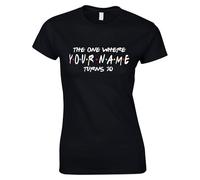 Apparel Personalised 30th Birthday Party Ladies T Shirt -The One Where I Turn 30 Womens T Shirt - Birthday Funny T Shirt Celebrations Gift Happy Birthday (UK, Alpha, L, Regular, Regular, Black)