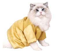 Apparel Silk Feel Clothes Thin Fleece T-Shirt Little Cat Holiday Party Streetwear Pet Traditional Clothing for Puppy Cat