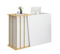 Apparel Supermarket Cashier, Bar Count Cashier Reception Desk, With Box And Store Cabinet, For Supermarket Pensential Store, Hotel Bar Salon, Conneciency Store(Size:140cm,Color:b)