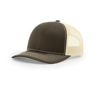 apparel-wear.com Richardson 112 Structured Classic Trucker Snapback Custom Box, Chocolate Chip/ Birch, One size
