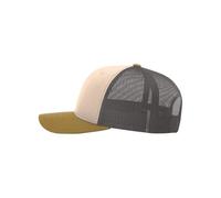apparel-wear.com Richardson 112 Structured Classic Trucker Snapback Custom Box, Mink Beige/ Charcoal/ Amber Gold, One size