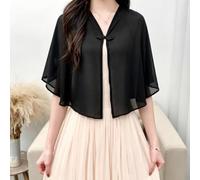 Apparel Women's Lightweight Chiffon Bolero Cardigan With Frog Closing Bow | Apparel Head Neck Covering Women Silk Ribbon Scarf Skinny Headbands Handbag Handle Wrap Fashion Headscarf Kerchief Shrugs
