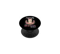 Apparently I Have An Attitude Alpaca Funny Animal Llama PopSockets Adhesive PopGrip